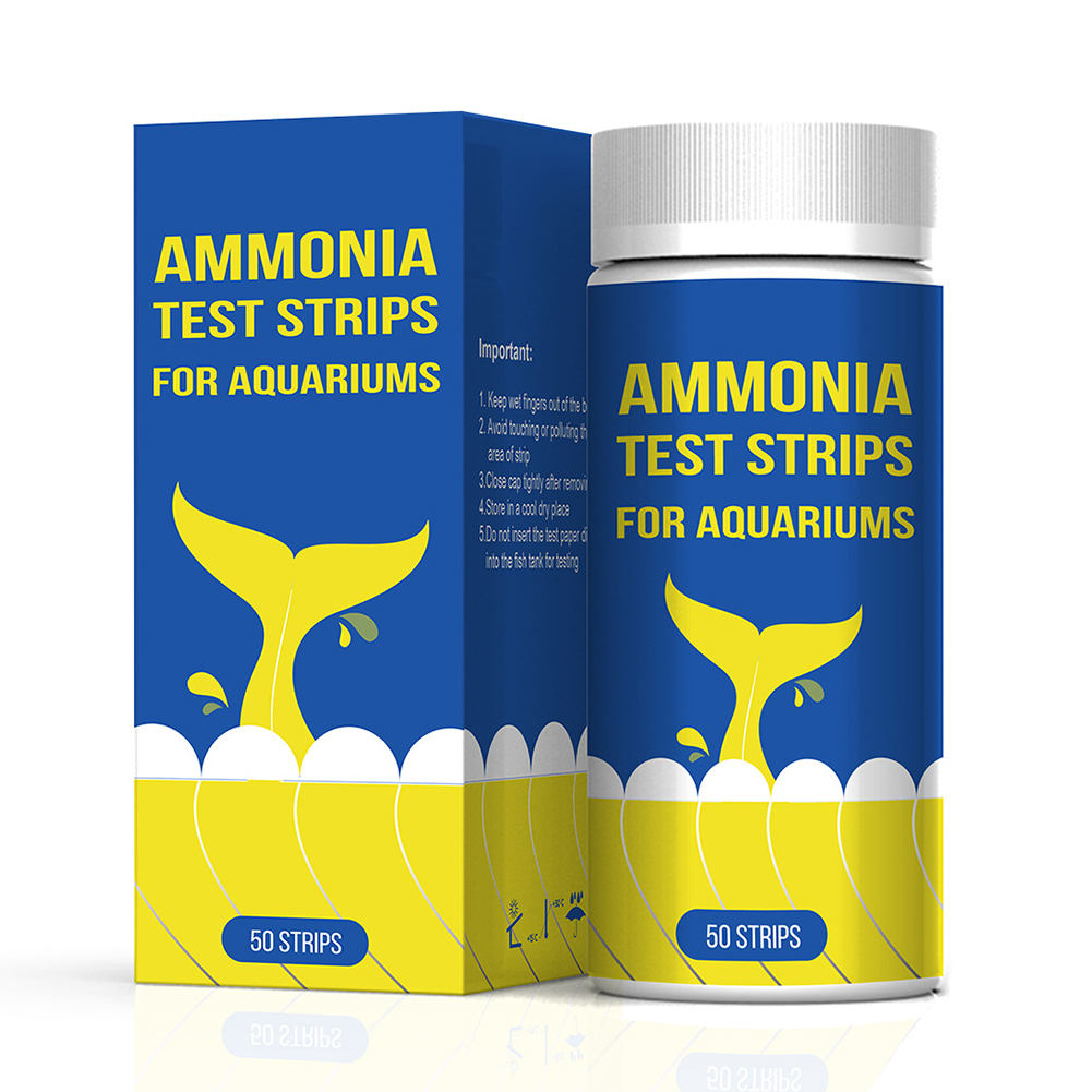 Marine Aquarium Test Kit - แอมโมเนียไนโตรเจน Quick แถบทดสอบคุณภาพน้ํา Aquarium Quick แถบทดสอบคุณภาพน้ํากระดาษชุดแอมโมเนียไนโตรเจนเครื่องมือ