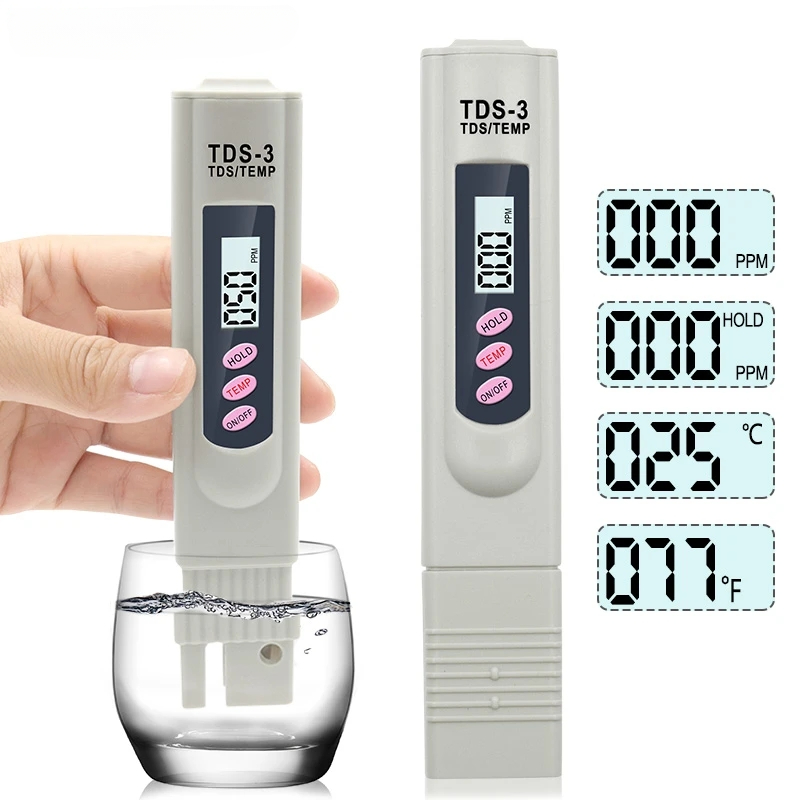 Marine Aquarium Water Analyzer - 1/3 ชิ้นแบบพกพา LCD Digital TDS เครื่องทดสอบคุณภาพน้ําปากกาทดสอบน้ํากรองวัดเครื่องมืออุปกรณ์เสริมสําหรับ