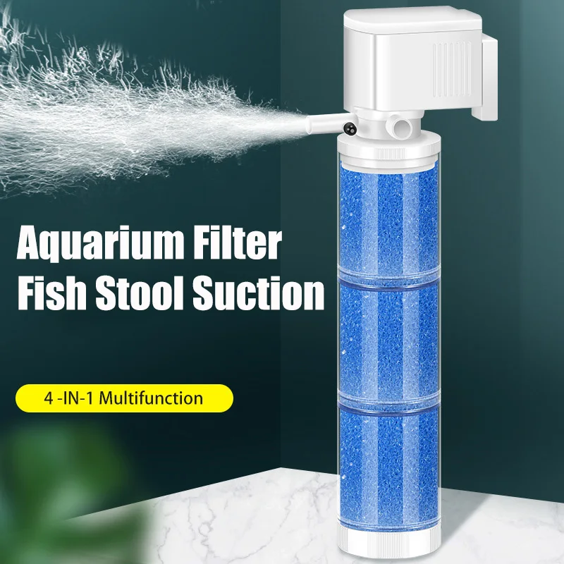 Marine Aquarium Uv Filter - 220V Ultra Quiet Aquarium ตัวกรองภายในน้ํา Multi-Functional