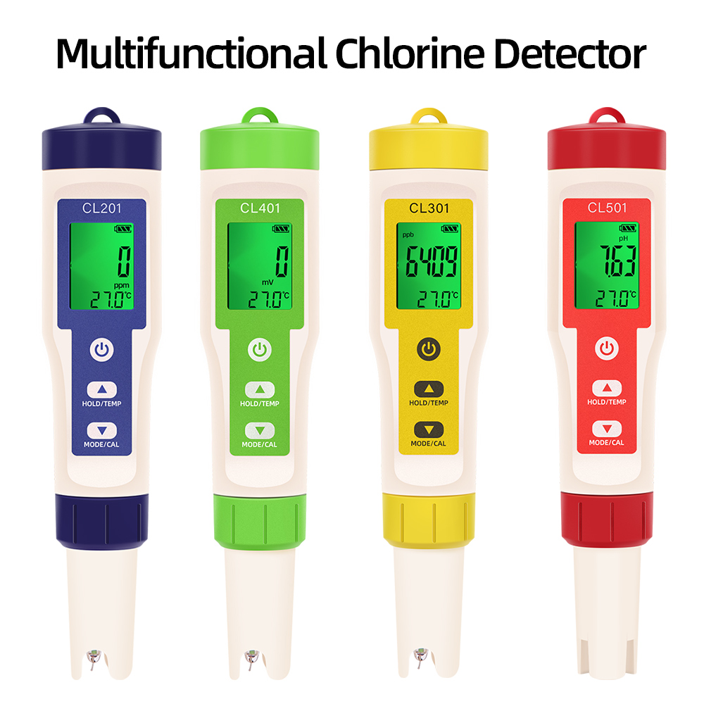 Marine Aquarium Test Kit - PH/CL2/H2/ORP/อุณหภูมิเครื่องตรวจจับคลอรีนเครื่องทดสอบคุณภาพน้ําแบบดิจิตอลสําหรับสระว่ายน้ําน้ําดื่มพิพิธภัณฑ์สัตว์น้ําเพาะเลี้ยงสัตว์น้ํา