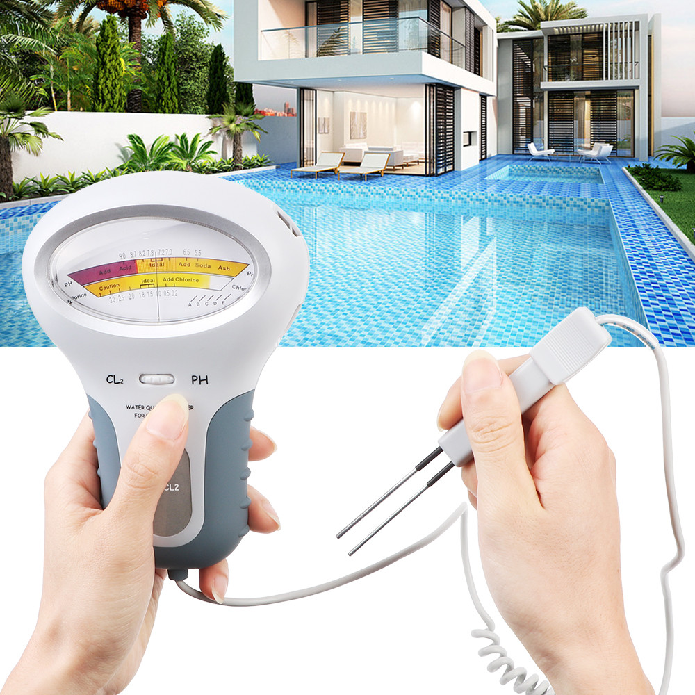Marine Aquarium Test Kit - 2 In 1 PH คลอรีน Tester