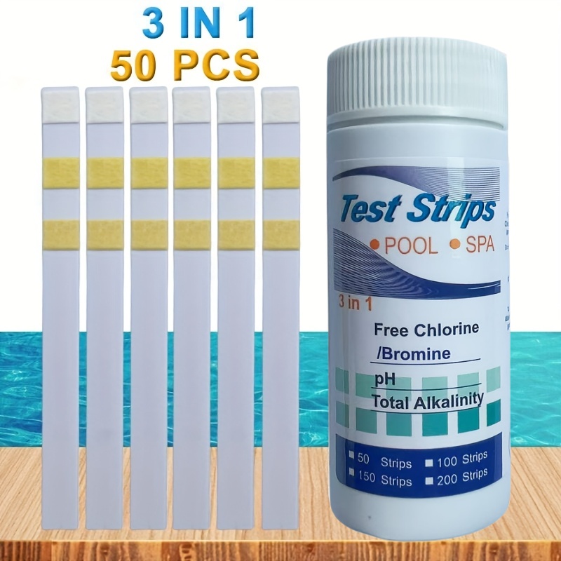 Marine Aquarium Test Kit - คลอรีน PH Test Strips สปาสระว่ายน้ํา Aquarium