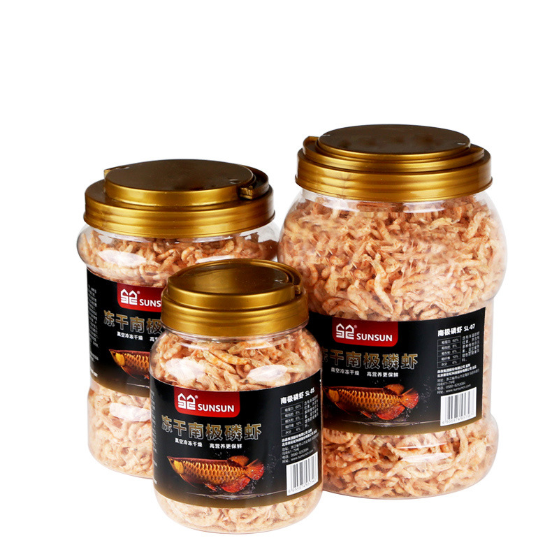 Aquarium Blue Marine Reef 60 - Sunsun Freeze-Dried Antarctic Krill - อาหารปลาพรีเมี่ยมสําหรับอะโรวาน่า