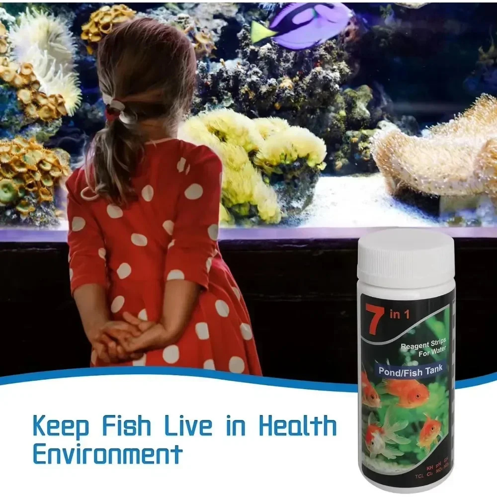 Marine Aquarium Test Kit - ใหม่สระว่ายน้ําAquarium Water PH Test Strips Aquarium