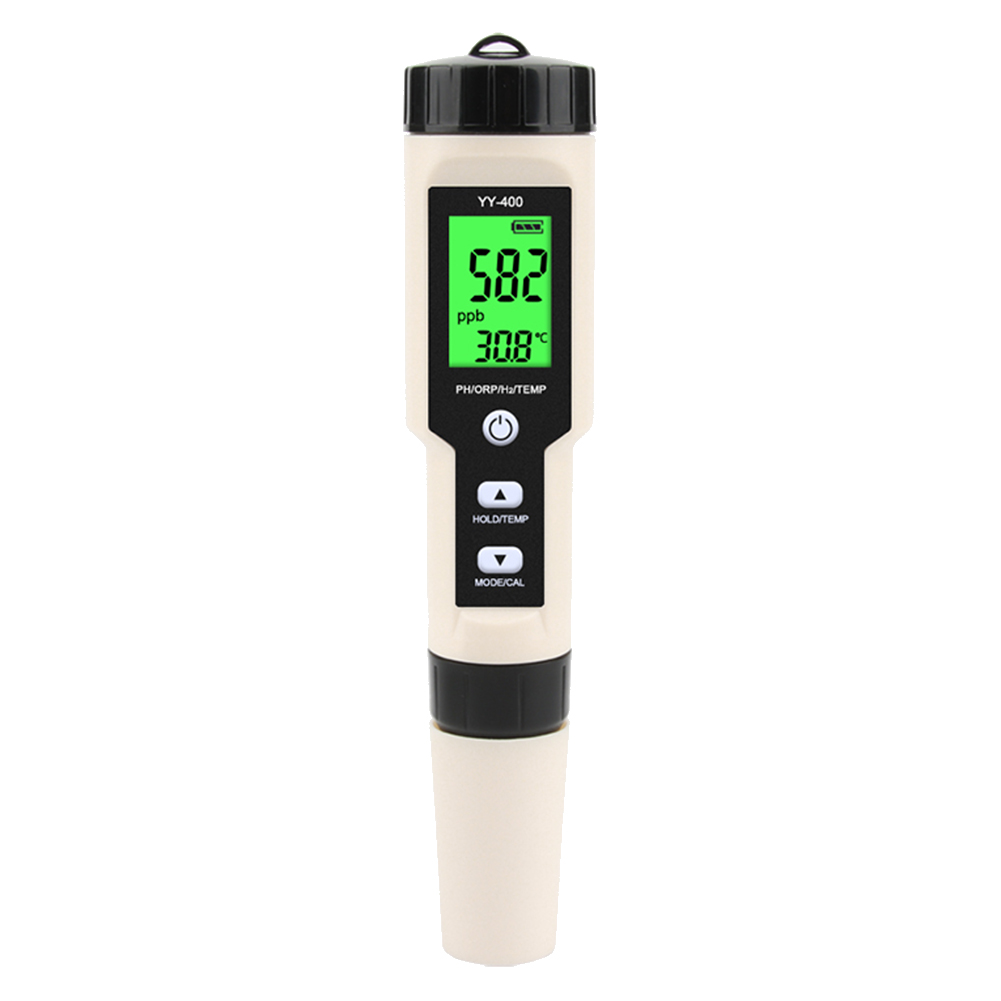 Marine Aquarium Water Analyzer - 4 in 1 YY-400เครื่องวัดความเข้มข้นของไฮโดรเจนไอออนแบบดิจิตอลสำหรับ H2ตู้ปลาสระว่ายน้ำแสงไฟ