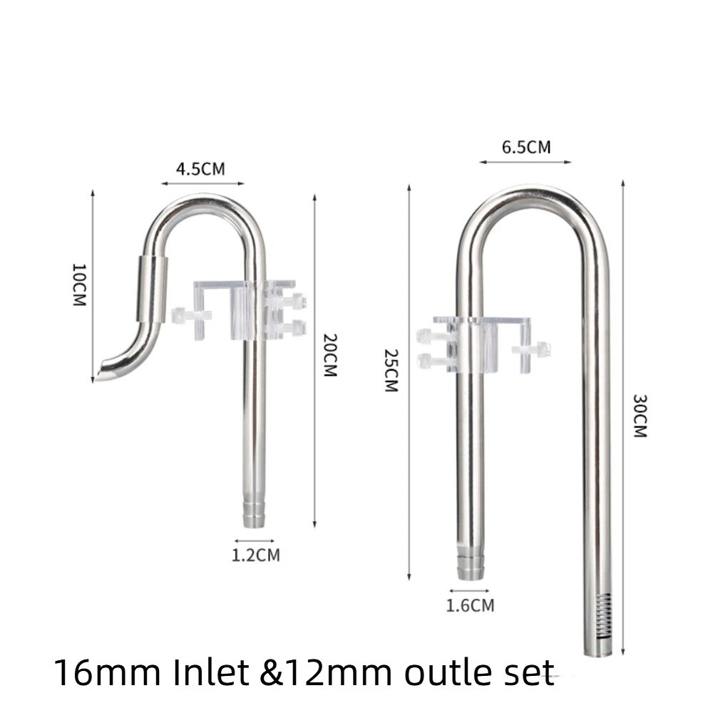 Marine Aquarium Uv Filter - ท่อเข้า-ออกน้ำแบบไม่เป็นสนิม ขนาด 12/16 มม. หมุนได้ 360