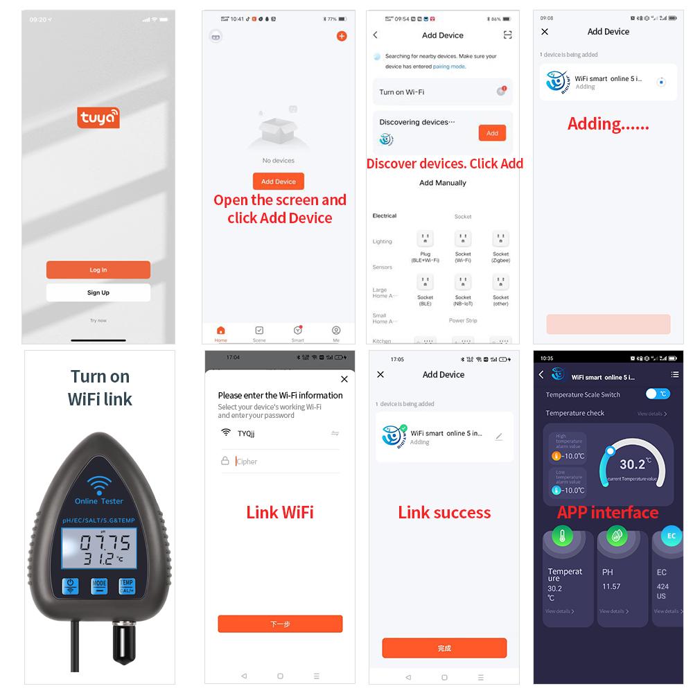 Tuya เครื่องวัดคุณภาพน้ำแบบ5 i - Marine Aquarium Water Analyzer บทวิจารณ์และราคา