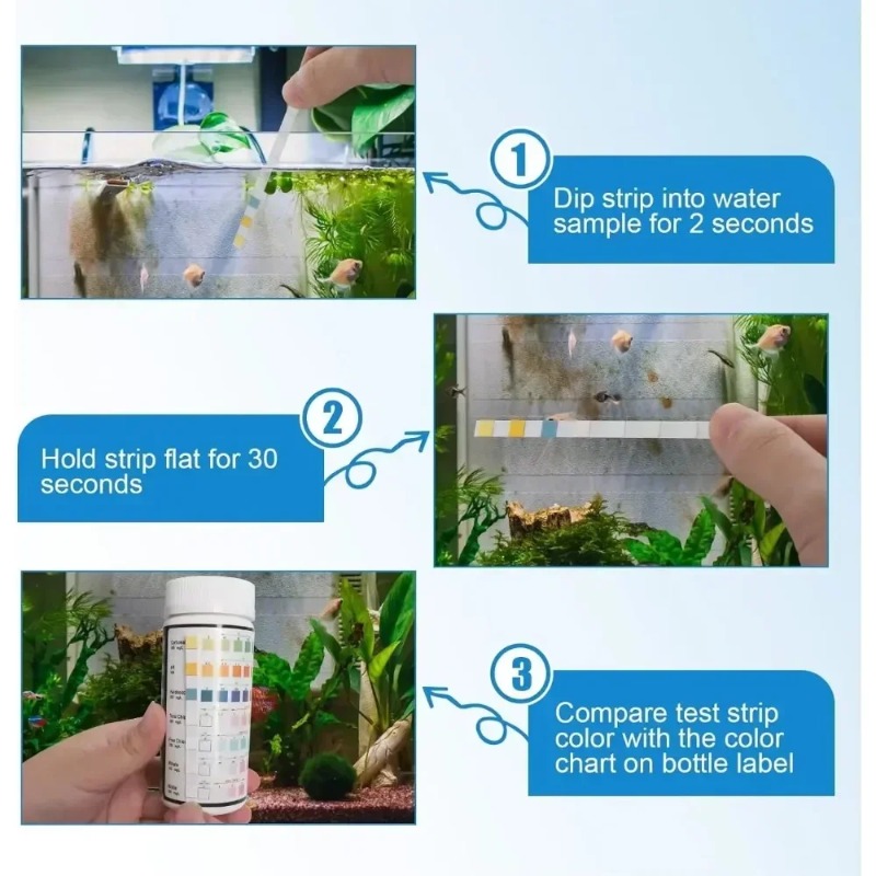 แผ่นทดสอบคุณภาพน้ำในตู้ปลา ชุด - Marine Aquarium Test Kit บทวิจารณ์และราคา