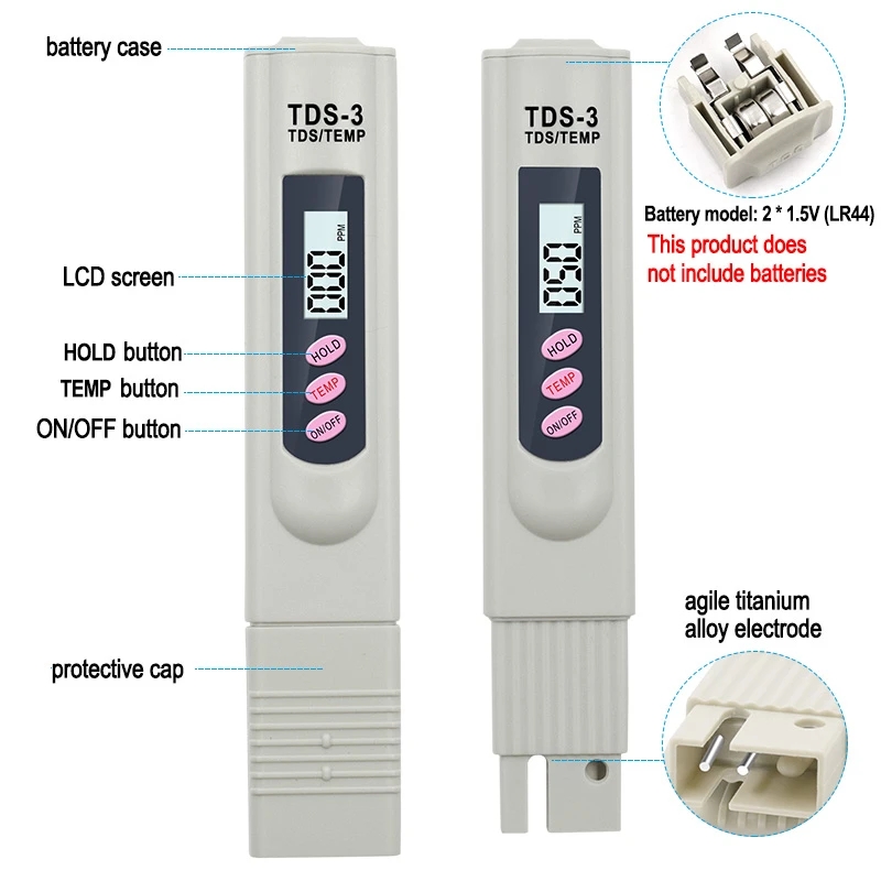 1/3 ชิ้นแบบพกพา LCD Digital TD - Marine Aquarium Water Analyzer บทวิจารณ์และราคา