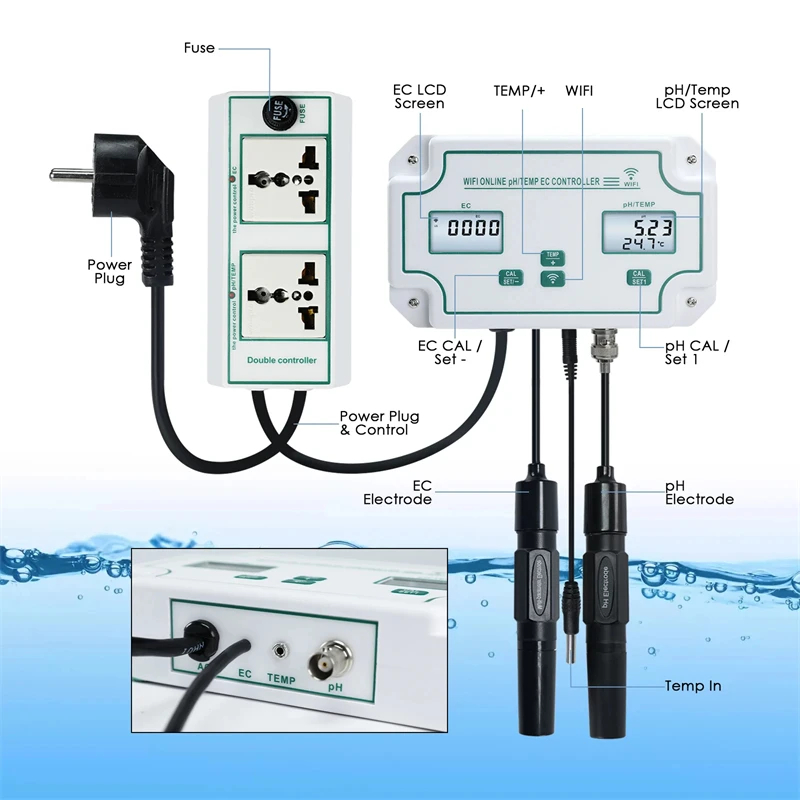 เครื่องควบคุมค่า pH แบบ 3-in-1 - Marine Aquarium Water Analyzer บทวิจารณ์และราคา