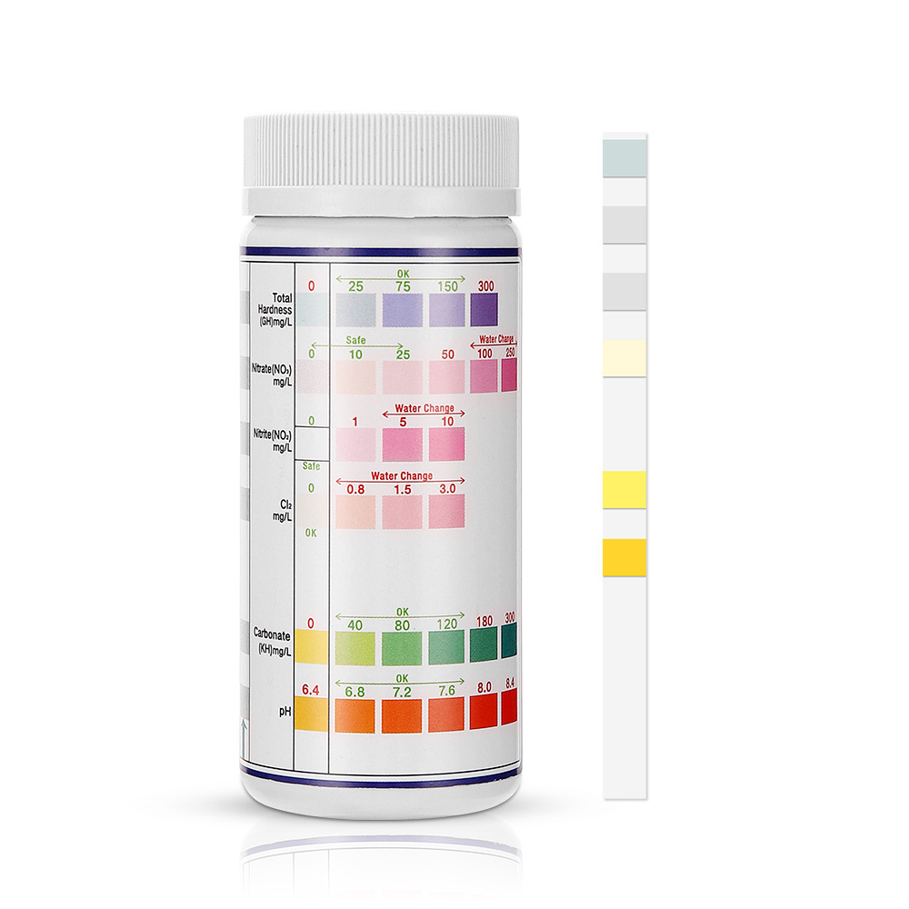 แถบวัดคุณภาพน้ำ6-in-1สำหรับตู้ - Marine Aquarium Test Kit บทวิจารณ์และราคา