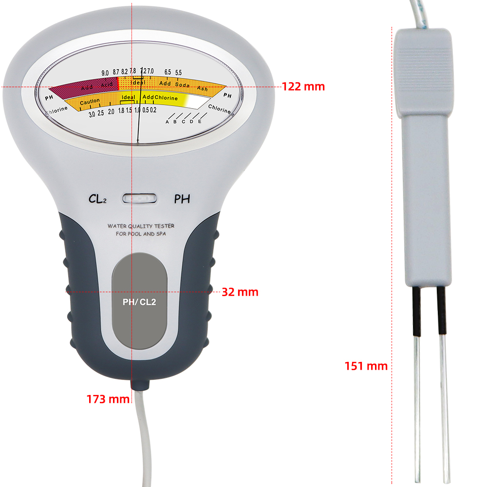 2 In 1 PH คลอรีนเมตรคลอรีน PC- - Marine Aquarium Test Kit บทวิจารณ์และราคา