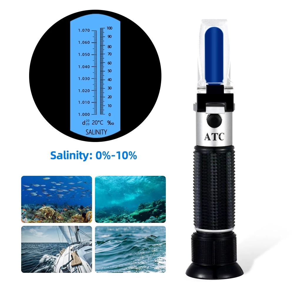 ความเค็ม Refractometer 0-10% 1 - Aquarium Marine Salt บทวิจารณ์และราคา