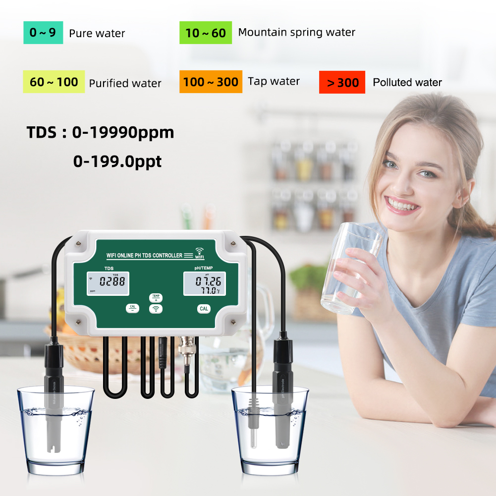 Yieryi ใหม่ WIFI สมาร์ท Aquari - Marine Aquarium Water Analyzer บทวิจารณ์และราคา