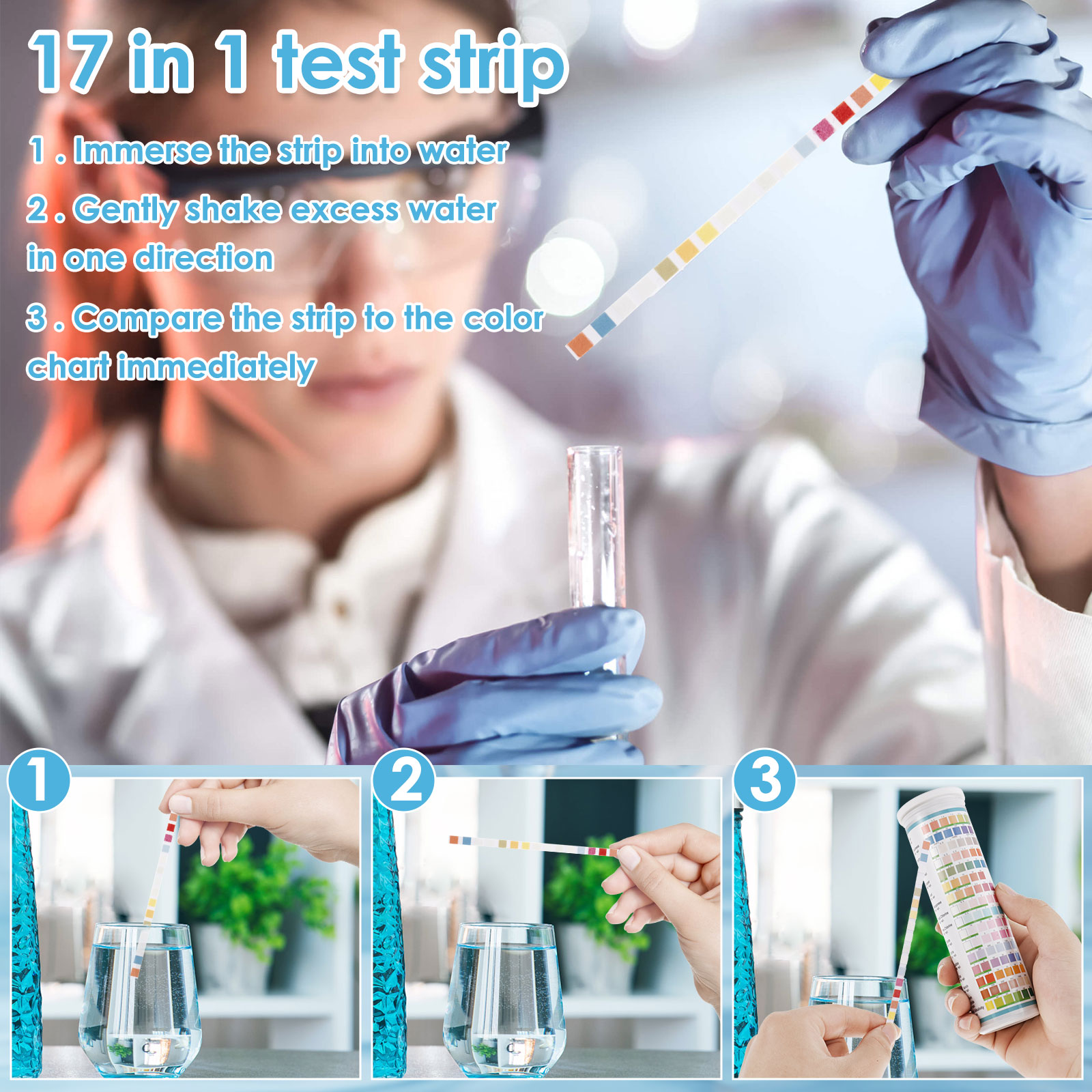 5-17 in 1 Aquarium Test Strips - Marine Aquarium Test Kit บทวิจารณ์และราคา