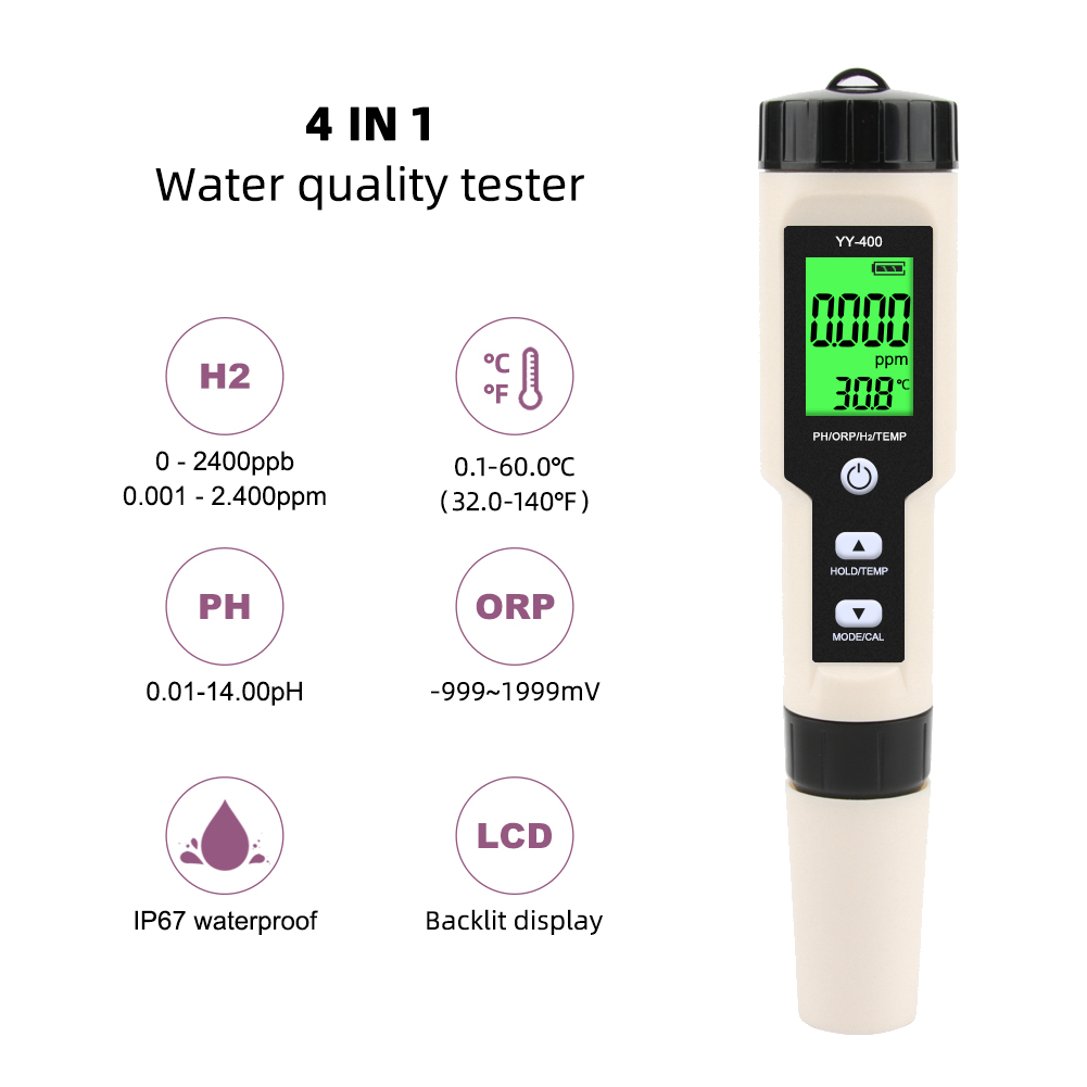 4 in 1 YY-400เครื่องวัดความเข้ - Marine Aquarium Water Analyzer บทวิจารณ์และราคา